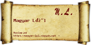 Magyar Lél névjegykártya